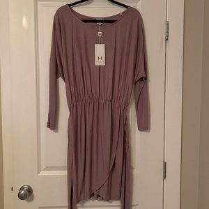 Halston Heritage Wide Neck Dress Sz 8 New w/Tag